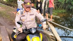 Kapolsek Tanjung Batu Prihatin Atas Kondisi Jalan Yang Ambrol,Cek  Lokasi Langsung