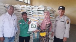 Personil Polsek Tanjung Batu, PAM Pengaman Pembagian beras Cadangan Pangan Nasional Kecamatan Tanjung Batu tahun 2023