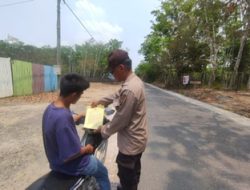 Personil Polsek Tanjung Batu ,Terus Gencar Berikan Himbauan Dan Sebar Maklumat Kapolda Sumsel
